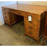 Art Deco style office desk by W M Richardson (Furnisher) Ltd, Headrow, Leeds,