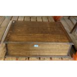 Oak lift top box,