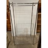 Chrome two tier open clothes rack,