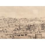 † Cynthia Kenny (1929-2021), 'Townscape, Batley', titled verso, ink on paper,