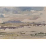 † Cynthia Kenny (1929-2021), 'Summer landscape, Iceland 1981', titled verso, watercolour,