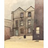 † Cynthia Kenny (1929-2021), 'Crown Hotel Yard 1973, Wakefield', titled verso, watercolour,