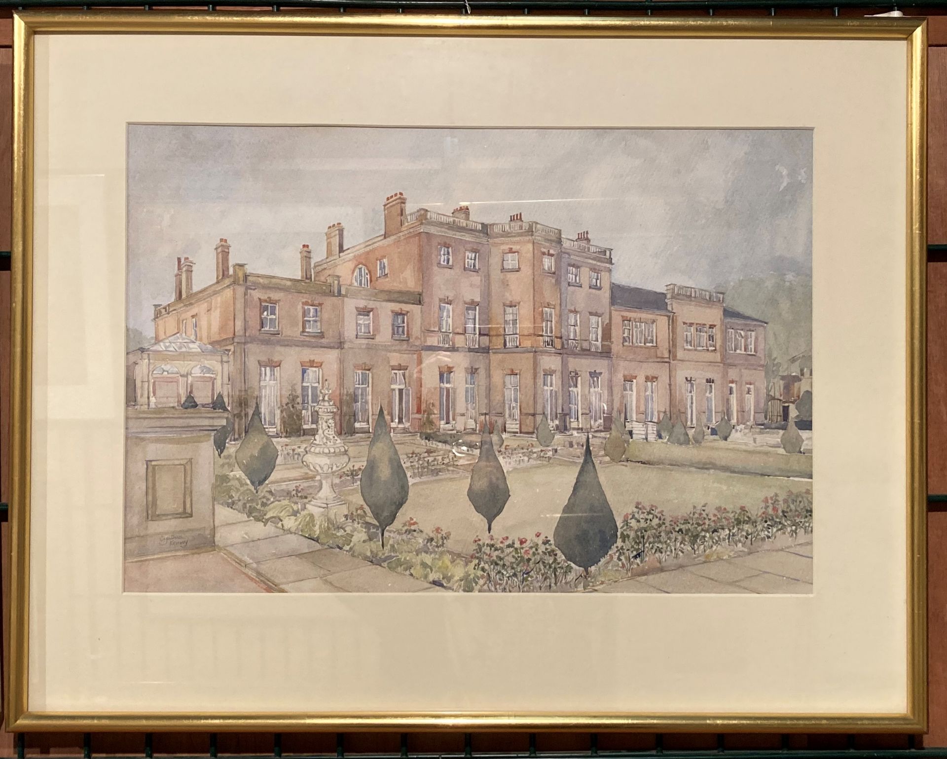 † Cynthia Kenny (1929-2021), 'Thornes House Remembered', titled verso, watercolour, - Image 3 of 5