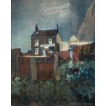 † Cynthia Kenny (1929-2021), 'The Barley Mow, Newcastle-Upon-Tyne 1975', titled verso, oil on board,