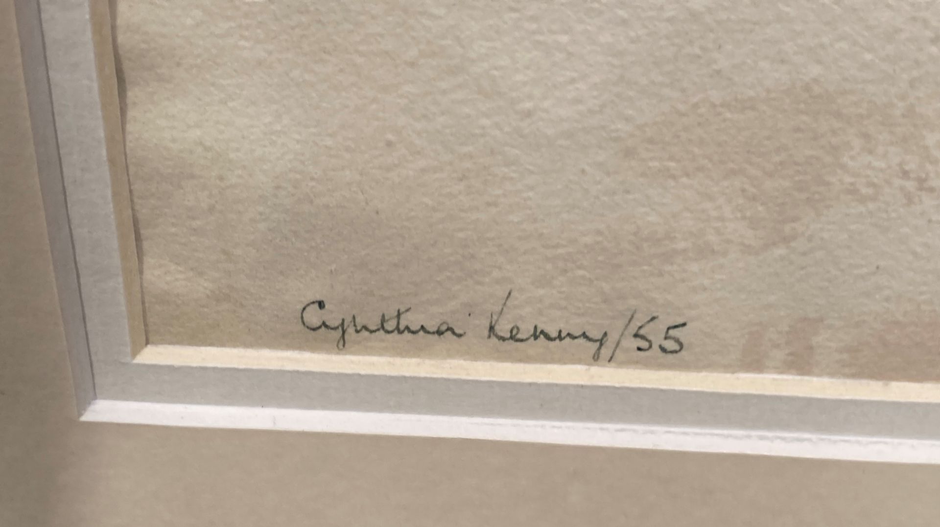 † Cynthia Kenny (1929-2021), Winter at Woolley, Wakefield, 1955', titled verso, watercolour, - Image 2 of 4