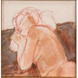 † Cynthia Kenny (1929-2021), 'Sleeping Girl 1993', titled verso, conte and pastel,