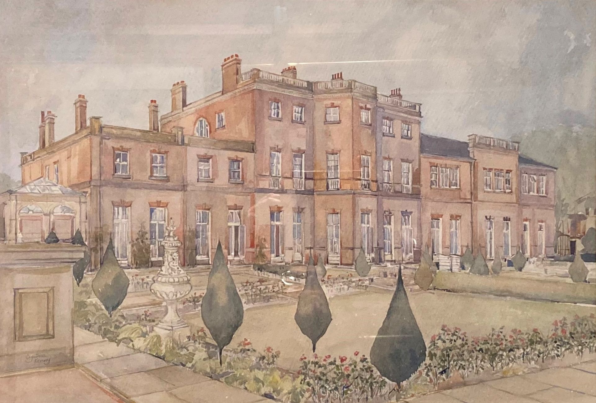 † Cynthia Kenny (1929-2021), 'Thornes House Remembered', titled verso, watercolour,
