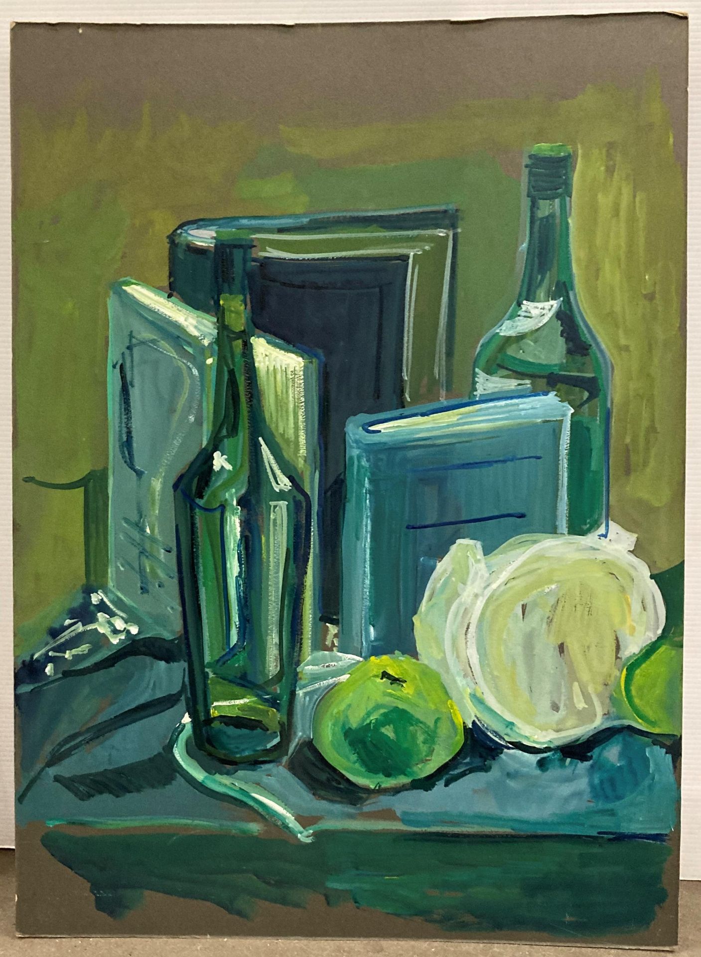† Cynthia Kenny (1929-2021), three unframed paintings, 'Still life with Peonies, 1975', - Image 3 of 5