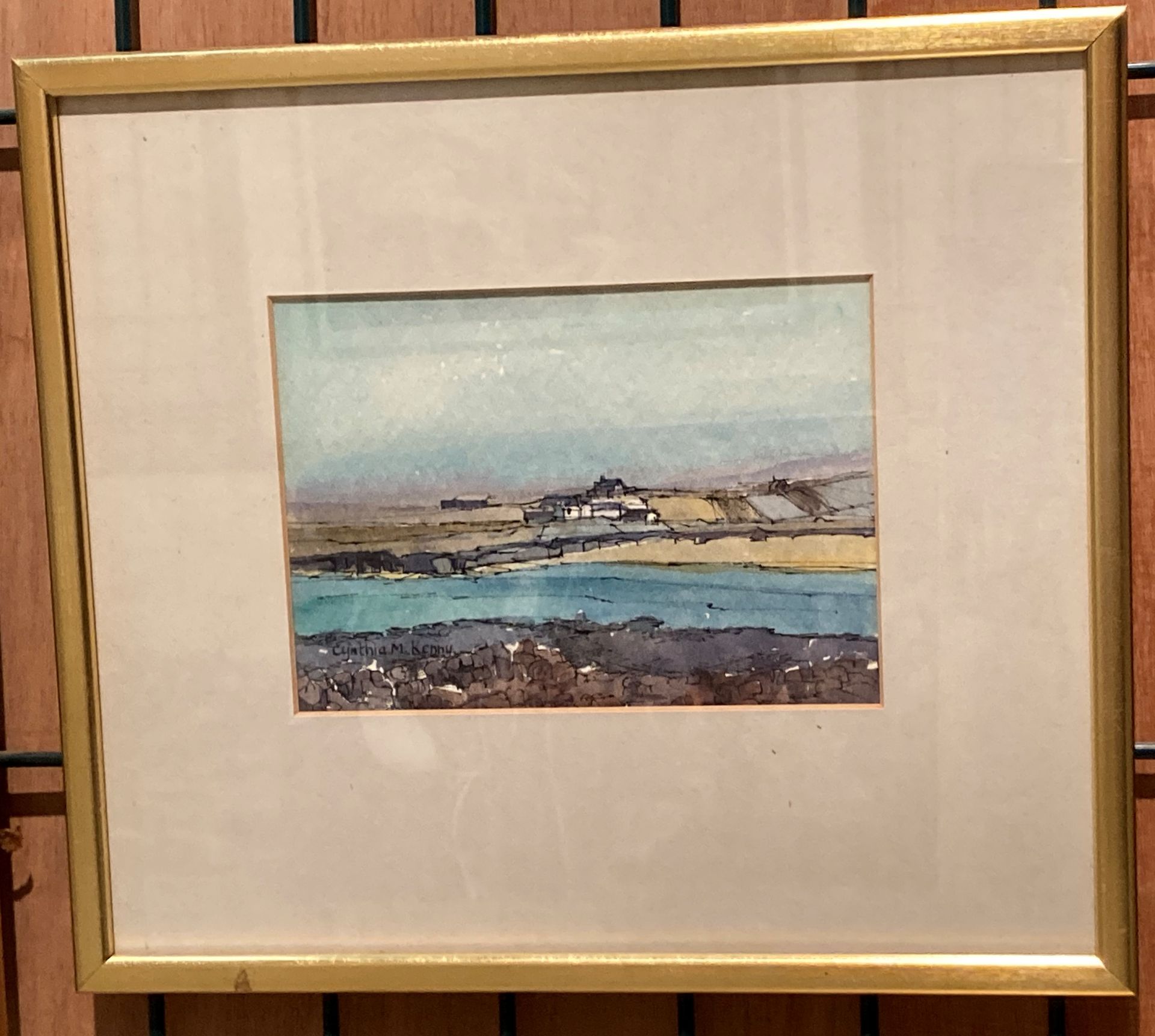 † Cynthia Kenny (1929-2021), 'Sandness, Shetland', titled verso, ink and watercolour, - Image 3 of 4