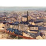 † Cynthia Kenny (1929-2021), 'Mills & Dwellings, Crackenedge, Dewsbury', titled verso,