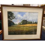 Derek Grunwell '97, framed watercolour, 'Hoober Stand, Wentworth',