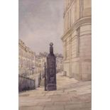 † Cynthia Kenny (1929-2021), 'Along The Paragon, Bath, 1983', titled verso, watercolour,