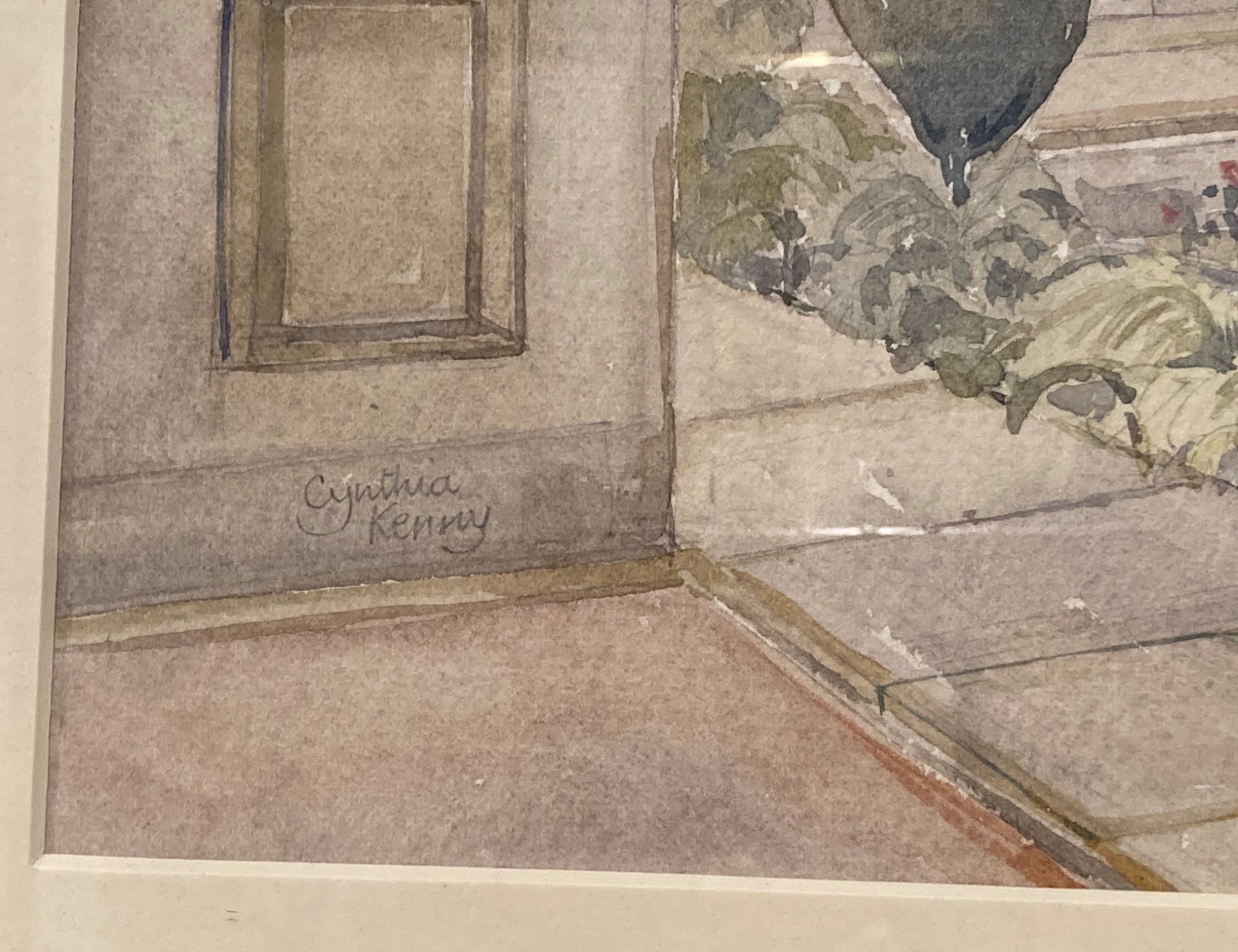 † Cynthia Kenny (1929-2021), 'Thornes House Remembered', titled verso, watercolour, - Image 2 of 5