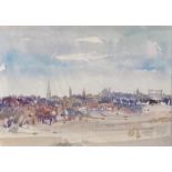 † Cynthia Kenny (1929-2021), 'City landscape at Kirkthorpe, Wakefield I, 1982', titled verso,