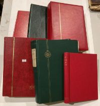 Six stamp albums and contents - Czechoslovakia stamps (Saleroom Location: S3 QC14)