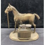 Novelty metal horse cigarette lighter (saleroom location: S3 QC06)