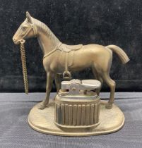 Novelty metal horse cigarette lighter (saleroom location: S3 QC06)