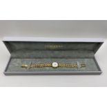Lady's Longines 9ct Gold Bracelet Dress Watch with unusual clock face showing 2 x'9' instead of '8'
