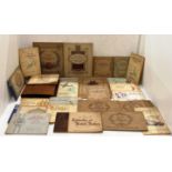 Twenty-five full and part cigarette card albums including railway engines, boxers,