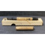 Watermans "Ideal" 9ct gold [stamped: 375] cased fountain pen,