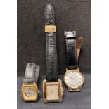 Two assorted gold plated watches - Zeitner Madison Klaus Kobec 7140KCM and Seiko (Saleroom