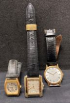 Two assorted gold plated watches - Zeitner Madison Klaus Kobec 7140KCM and Seiko (Saleroom