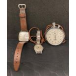 Omega Automatic Geneve gentleman's watch (working) with brown leather stray,