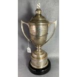 Silver double handled trophy engraved with "Working Men's Club & Institute Union Ltd" Huddersfield