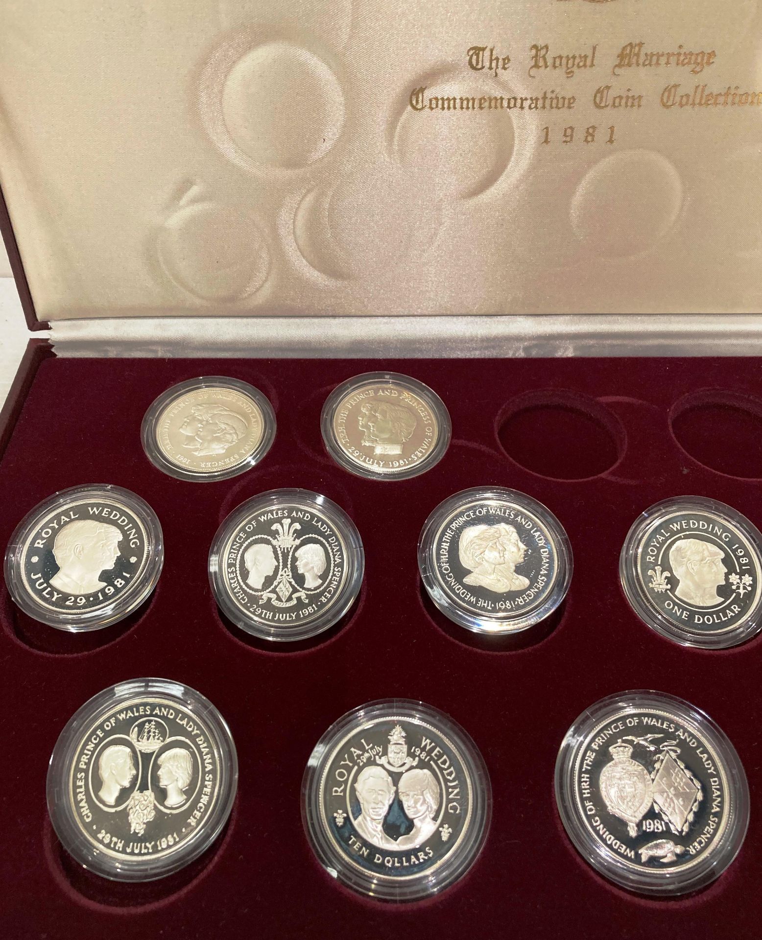 The Royal Marriage Commemorative Silver Coin Collection 1981 including thirteen silver coins in - Image 2 of 3