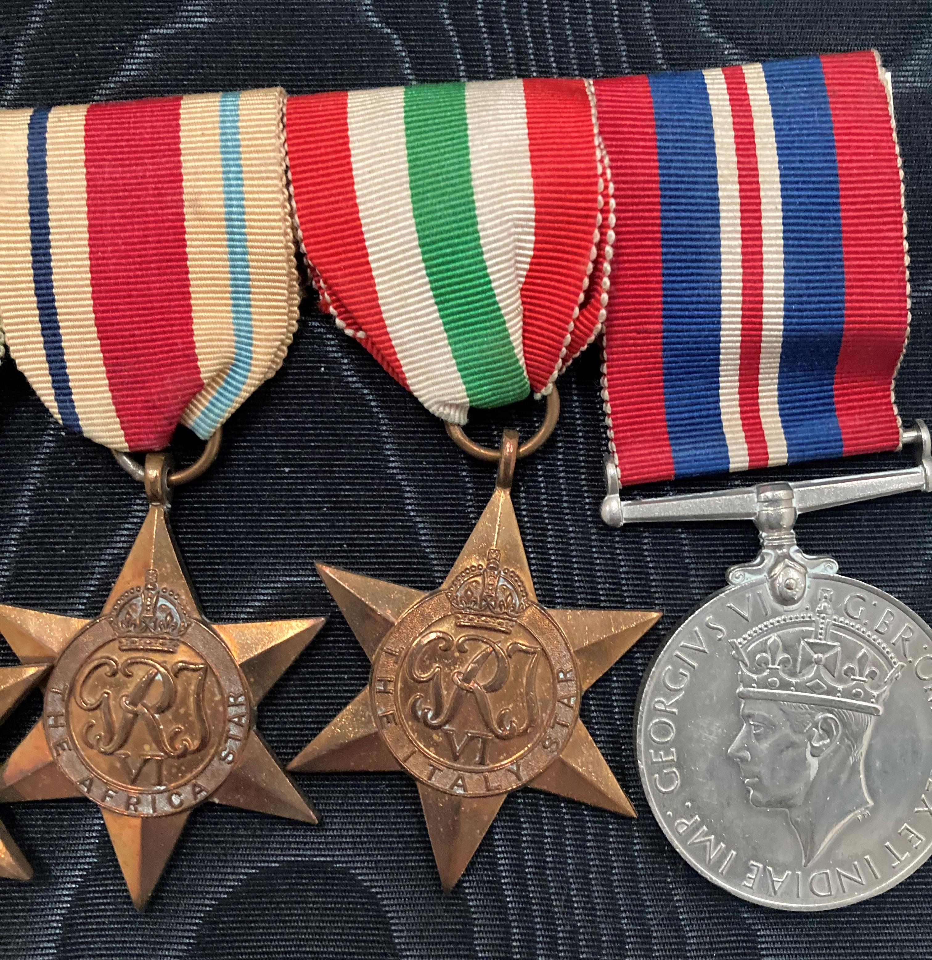 Set of five World War II medals and ribbons including 1939-1945 The Star, The Atlantic Star, - Image 4 of 5