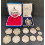 Silver 10 maloti 1979 coin Royal Mint in case,