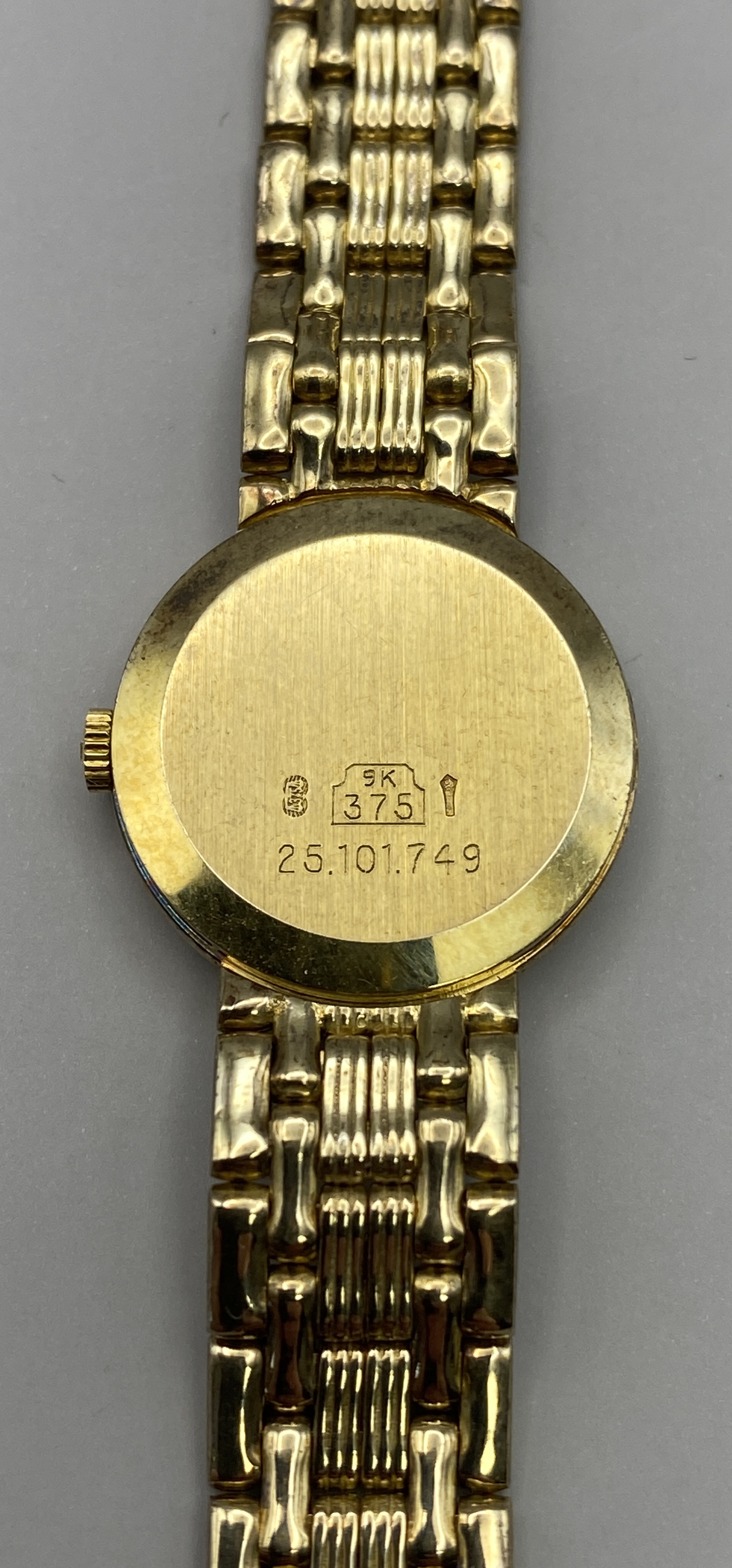 Lady's Longines 9ct Gold Bracelet Dress Watch with unusual clock face showing 2 x'9' instead of '8' - Image 10 of 14