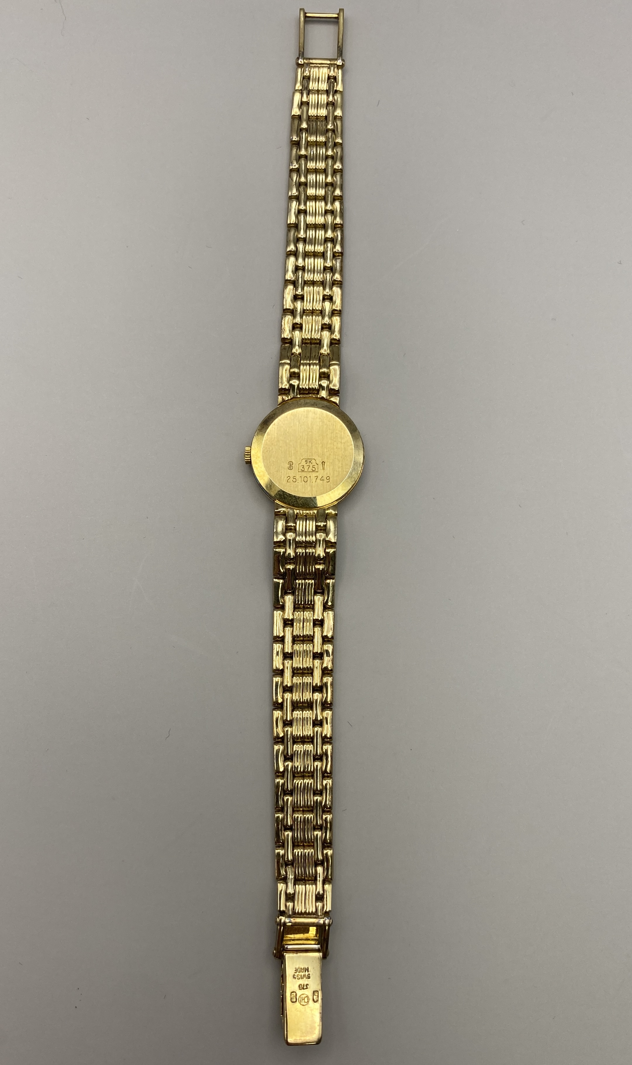 Lady's Longines 9ct Gold Bracelet Dress Watch with unusual clock face showing 2 x'9' instead of '8' - Image 7 of 14