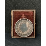 Silver Large Coin for Altrincham Agricultural Society, E C Parker Altrincham to reverse,