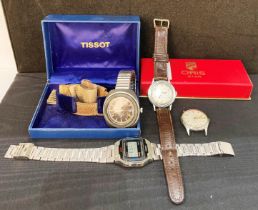 Tissot Sideral Automatic "S" watch with fibreglass case (front worn),