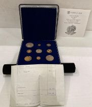 1972 Bailiwick of Jersey Royal Wedding Anniversary Limited Edition gold and silver coin set (in
