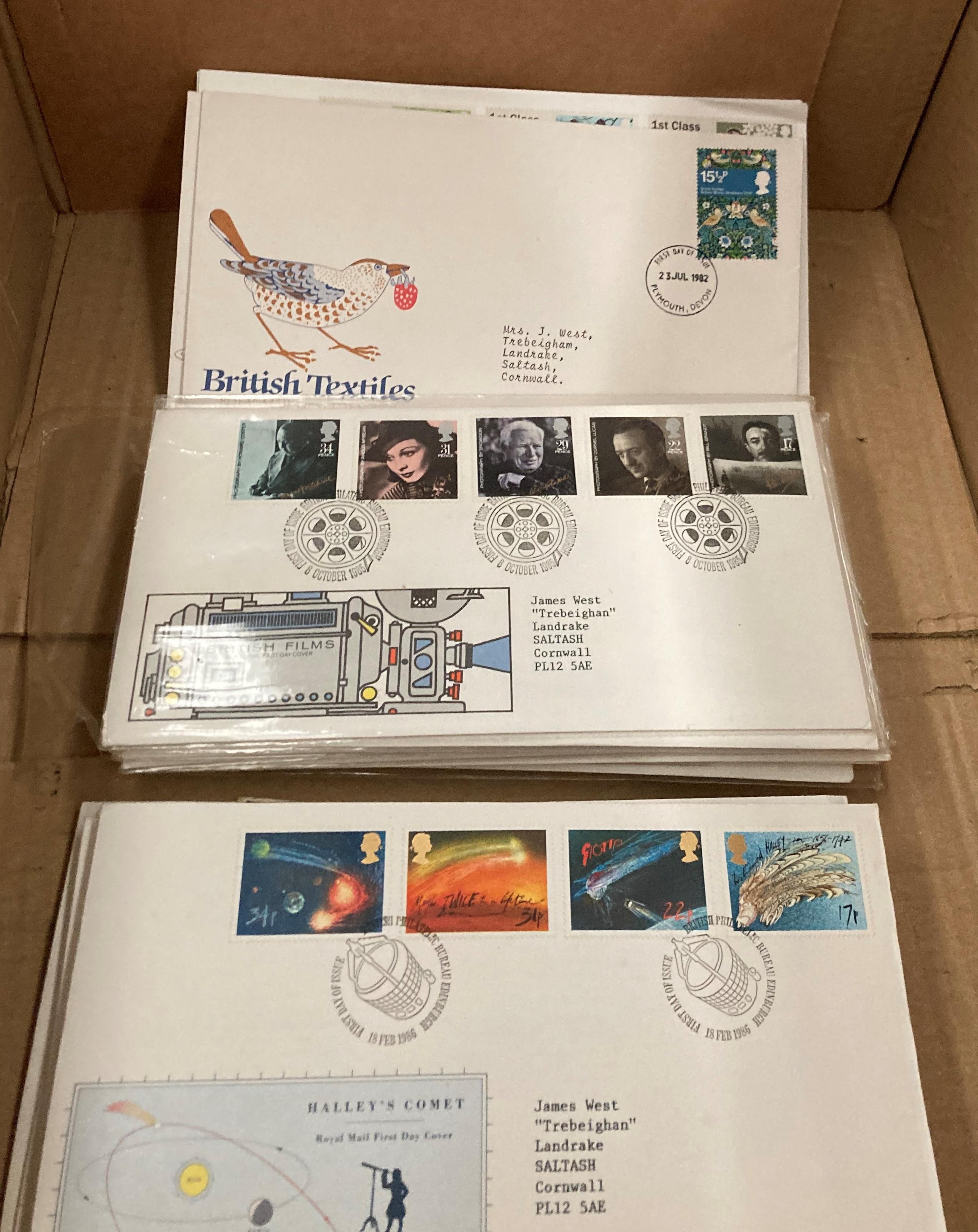 Contents to box - GB World First Day Covers,