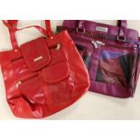 Two Natalie Andersen day-bags/handbags with multiple practical pockets (2) (saleroom location: Z08)