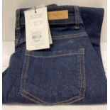 Pair of SAINT TROPEZ Molly SZ mw slim dark blue denim jeans - size 32 - RRP: £55.