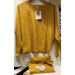 2 x NÜMPH Nudaya pullovers in golden spice - sizes XS/S (Saleroom location: Z07) Further