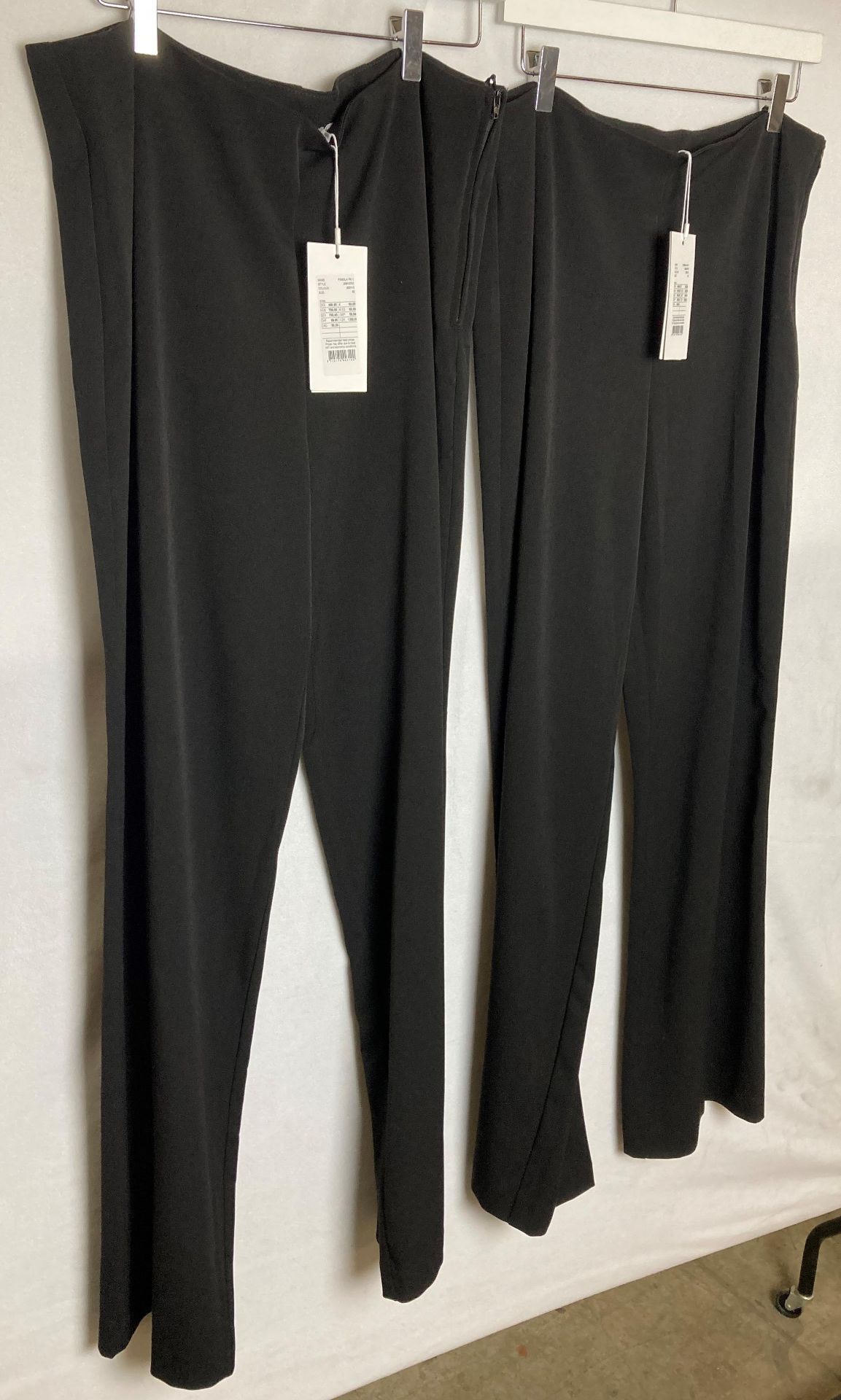 3 x pairs of FRANSA black baggy trousers both size 42 - RRP: £59.