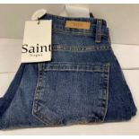 Pair of SAINT TROPEZ Molly SZ mw slim medium blue denim jeans - size 28 - RRP: £55.