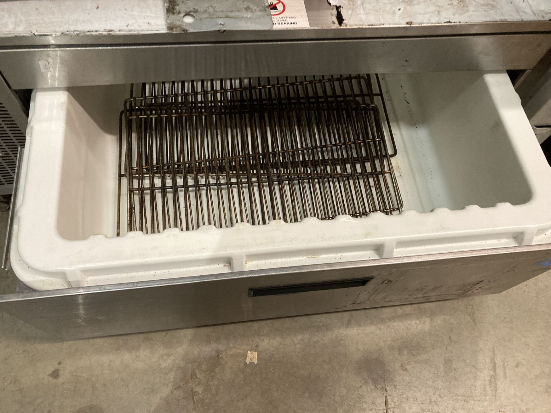 Adande stainless steel mobile refrigerated drawer (as seen - no test) (Saleroom location: End MN) - Image 3 of 3