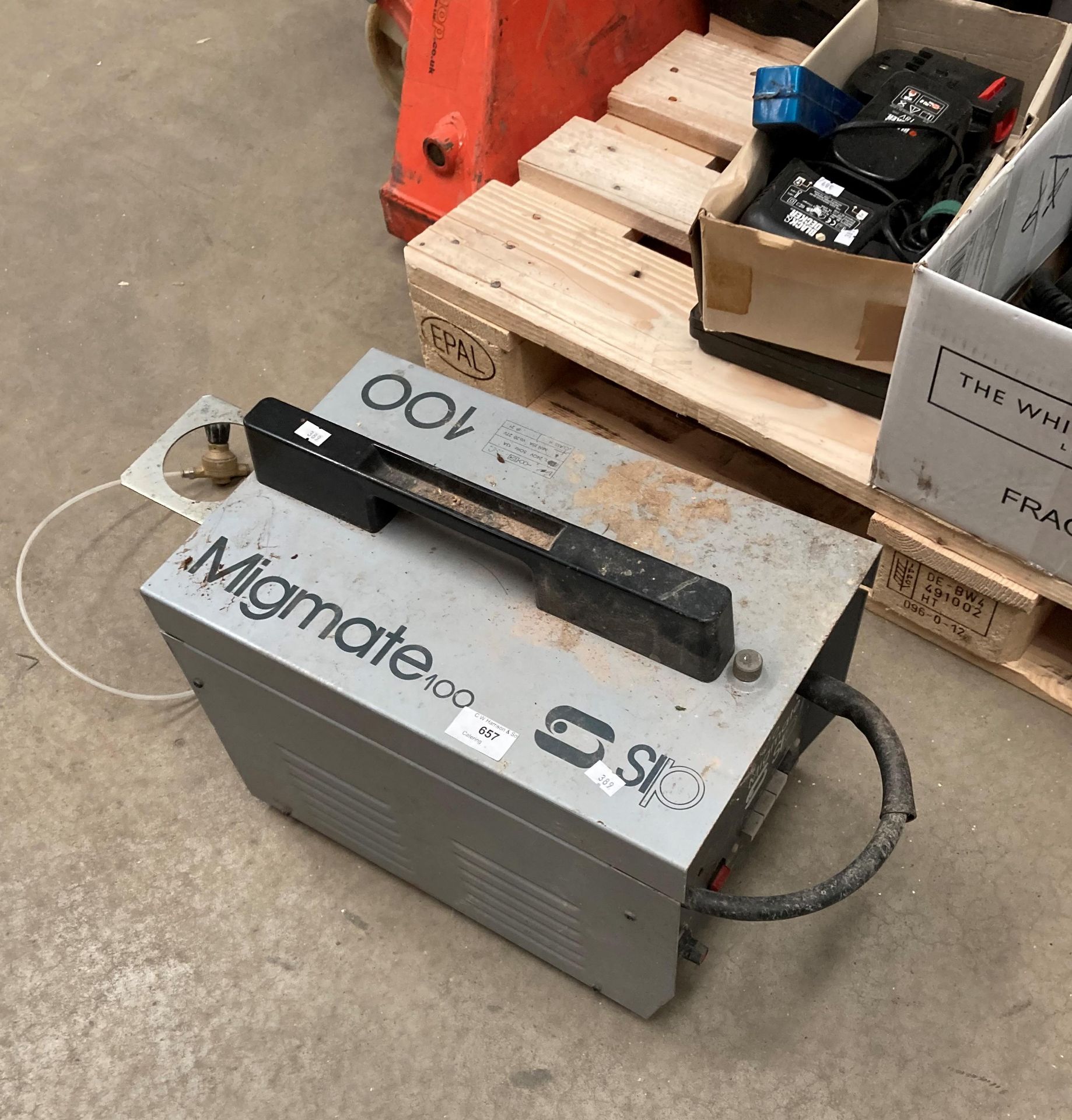 An SIP Migmate 100 portable welder (saleroom location: K01 floor)