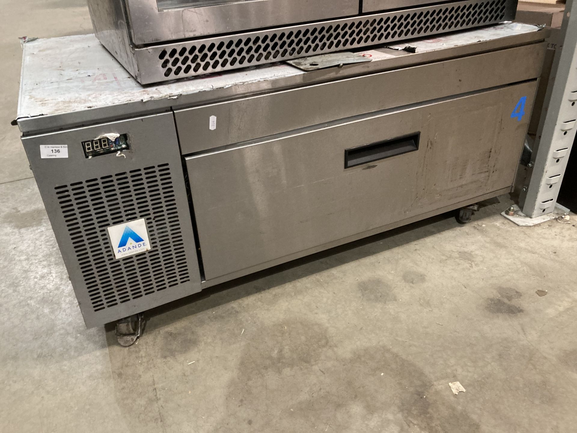 Adande stainless steel mobile refrigerated drawer (as seen - no test) (Saleroom location: End MN)