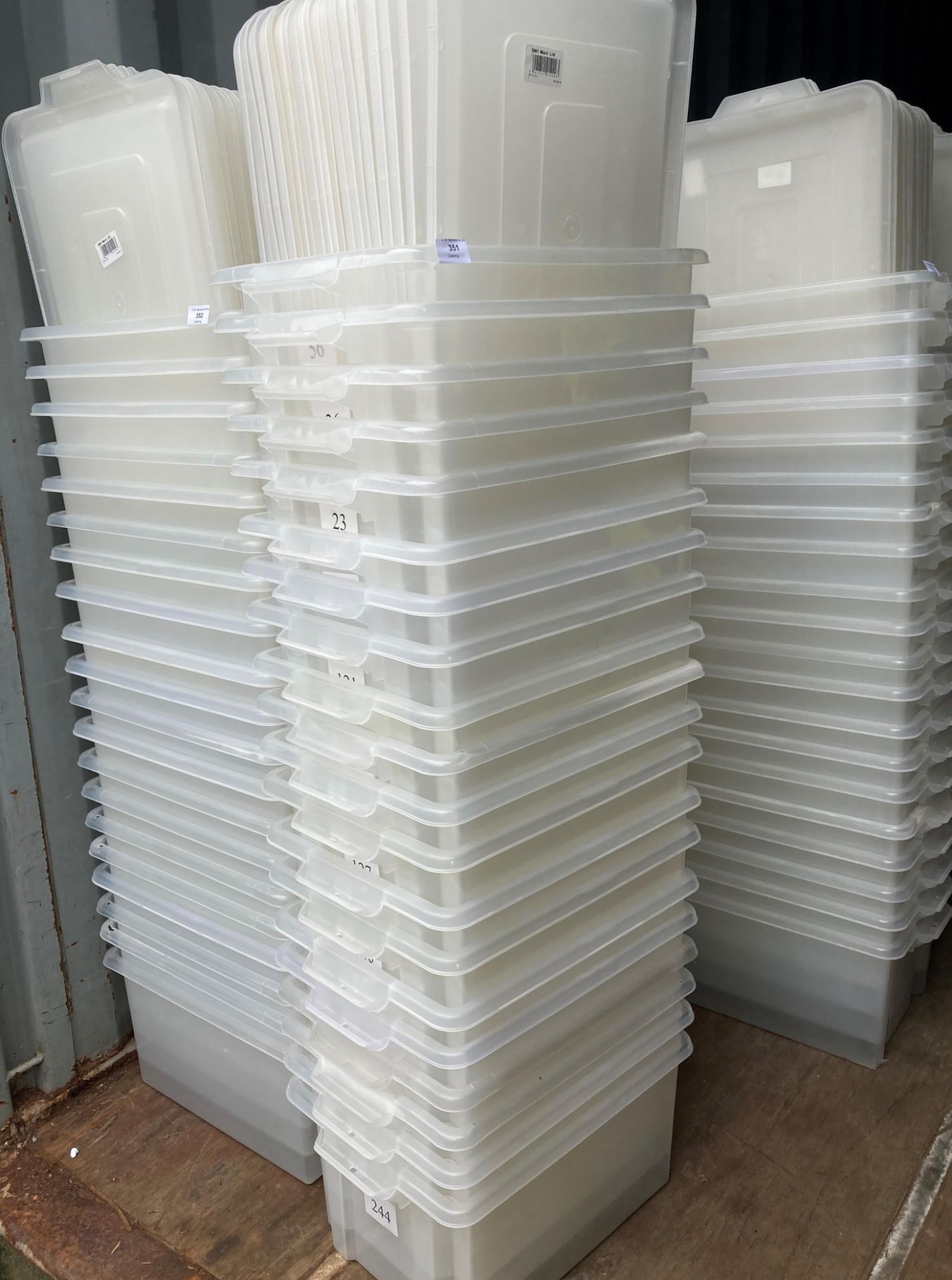 20 x 30ltr plastic storage containers 47cm x 35cm x 25cm high (saleroom location: CONT F) - Image 2 of 2