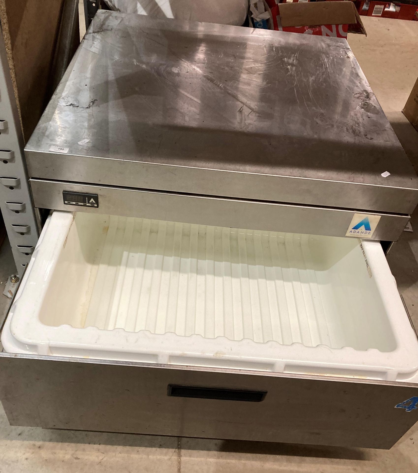 Adande stainless steel mobile refrigerated drawer (as seen - failed insulation test and current - Image 2 of 2