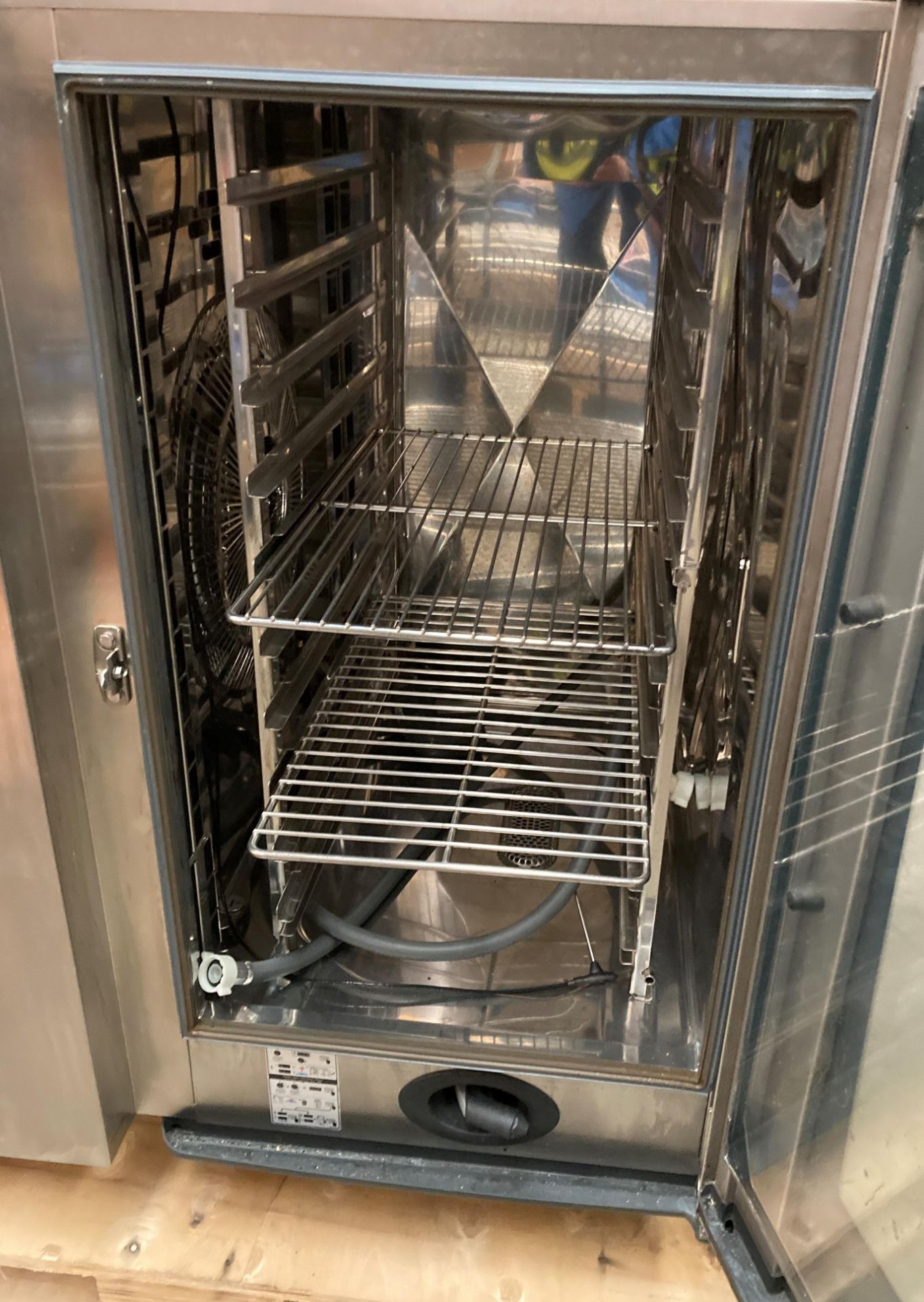 Rational combi master plus stainless steel commercial oven on stand model CMP101 18. - Image 3 of 6