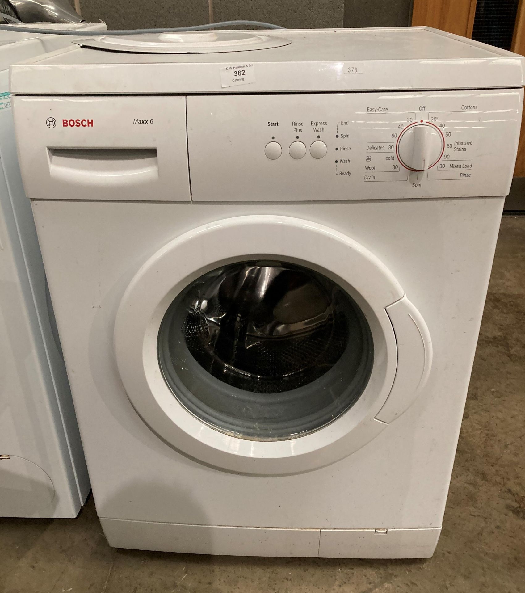 A Bosch Maxx 6 automatic washing machine (rear panel loose) (saleroom location: KITCHEN)
