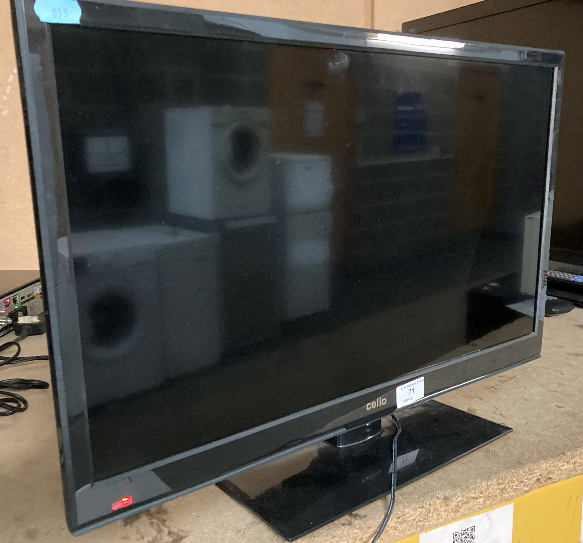 Cello 24" LED TV with DVD player model SNCB0816 (complete with remote)(saleroom location PO) - Image 2 of 2